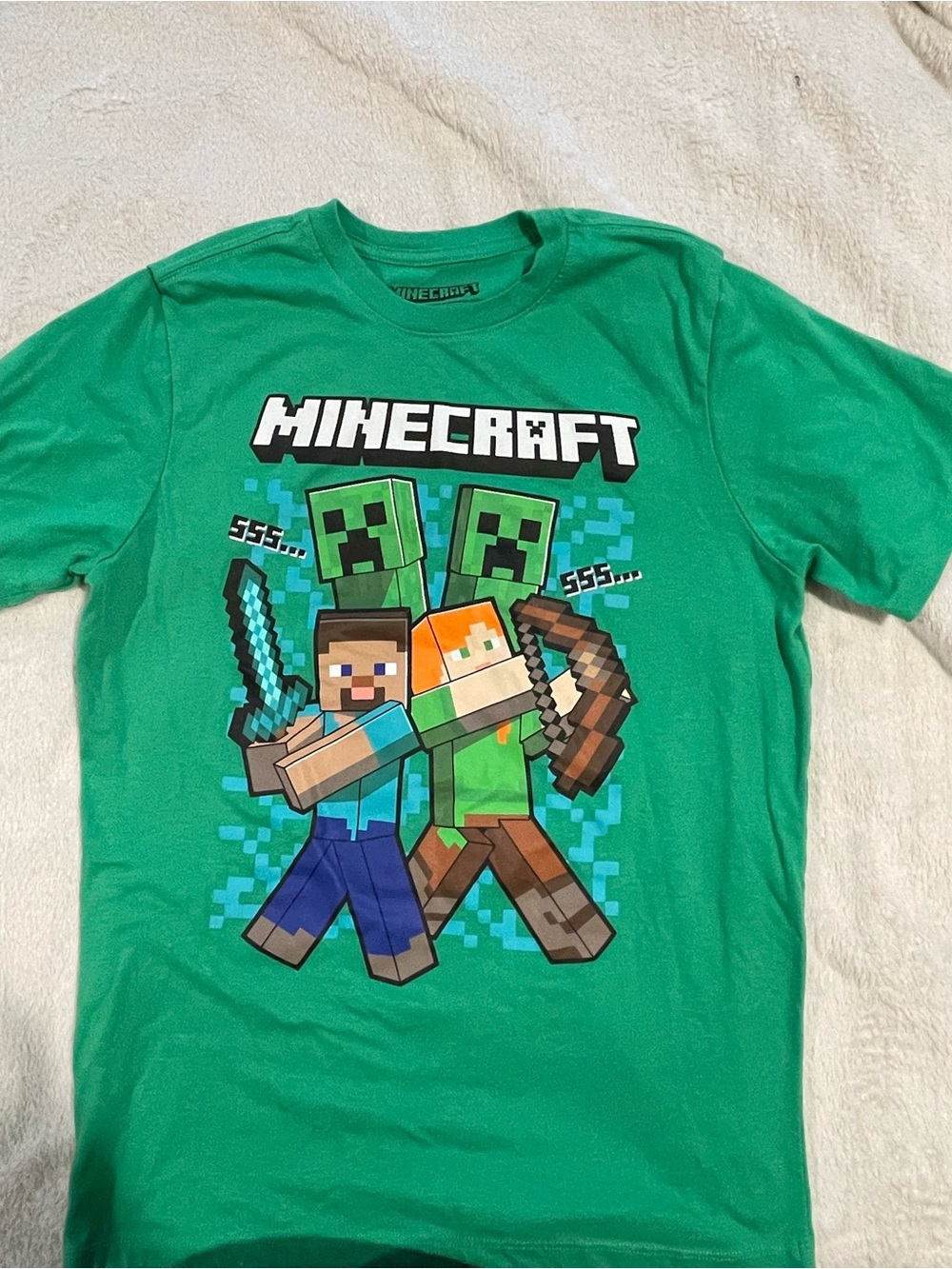 Minecraft Green Graphic Tee